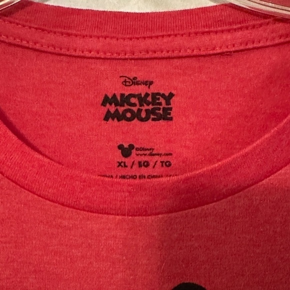 Disney Mickey Mouse Cartoon RedRed Short Sleeve T Shirt Tee - Picture 4 of 6
